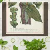  kruiden specerijen, zwart Plant Theedoek (Gevouwen)