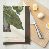  kruiden specerijen, zwart Plant Theedoek (Quarter Fold)