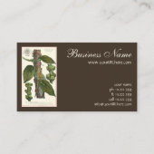  kruiden specerijen, zwart Plant Visitekaartje (Voorkant)