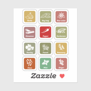 Kruiden & Spice Jar Labels voor Uw Pantry Sticker