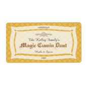 Kruiden & Spice U Pick Kleur Product met Datum Etiket (Voorkant)