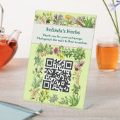 Kruiden Staande Blijf in contact QR-code Tabelteke Reclamebord Met Voetstuk (Insitu)