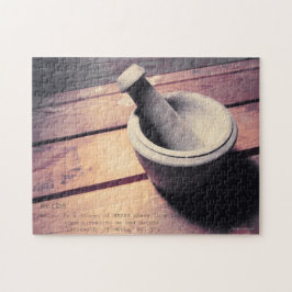 Kruiden Stenen Pestle & Mortel Retro Geïnspireerd Legpuzzel
