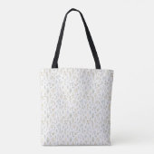 Kruiden Takjes Micro Botanisch Herhalend Patroon Tote Bag (Achterkant)