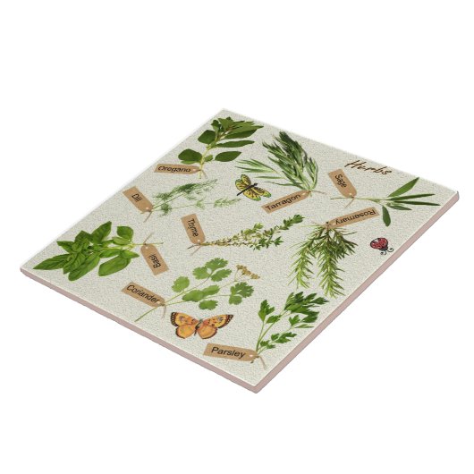 kruiden tegel tegeltje (Zijkant)