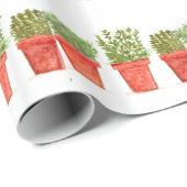 Kruiden tijm rozemarijnmunt cadeaupapier (Rol Hoek)