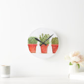 Kruiden tijm rozemarijnmunt waterverf rustige krui ronde klok (Huis)