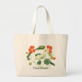 Kruiden Tuin Serie - Nasturtium Grote Tote Bag (Voorkant)