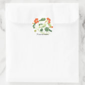 Kruiden Tuin Serie - Nasturtium Ronde Sticker (Tas)