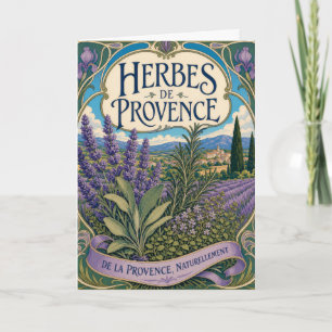 Kruiden uit de Provence Franse Landelijke Keuken Kaart