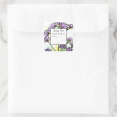 Kruiden Valeriaan Bloem Slaperige Tijd Blank Vierkante Sticker (Tas)