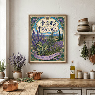 Kruiden van de Provence Franse Landelijke Keuken Perfect Poster