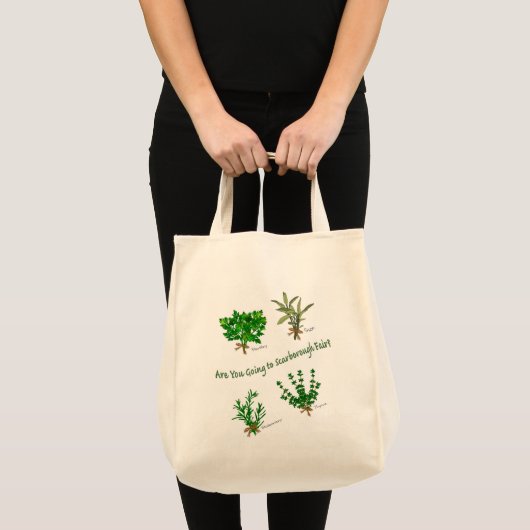 Kruiden van peterselie, sage, rozemarijn en Thyme Tote Bag (Voorkant (product))