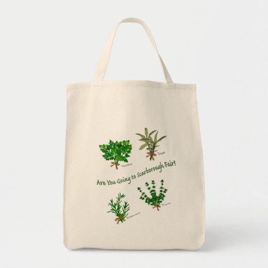 Kruiden van peterselie, sage, rozemarijn en Thyme Tote Bag (Voorkant)
