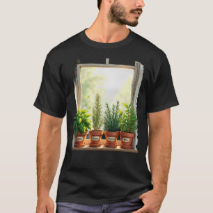 Kruiden vensterbank t-shirt