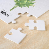 Kruiden Waterverf Salie tijm Groene Planten Keuken Legpuzzel (Zijkant)