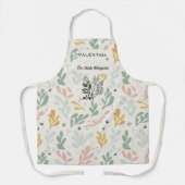 Kruiden Whisperer met Bladerige Abstract Schort (Voorkant)