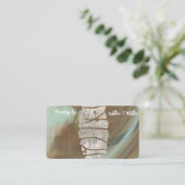 Kruiden, Witte Salie, Genezer, Reiki, Visitekaartj Visitekaartje (Staand voorkant)