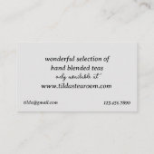 Kruiden Zakelijke Kamille Thee Natuurlijke mengsel Visitekaartje (Achterkant)