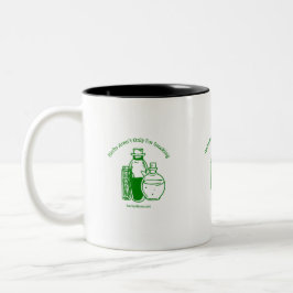 Kruiden zijn niet alleen voor het roken van koffie tweekleurige koffiemok