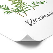 Kruidenafdruk Herbs kunst Keukenkunst Keukendecor Poster (Hoek)