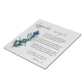 Kruidenapotheek: lavender | Keramische Tegel Tegeltje (Zijkant)