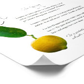Kruidenapotheek: Lemon | Poster waardepapier (Hoek)