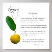 Kruidenapotheek: Lemon | Poster waardepapier (Voorkant)