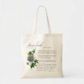 Kruidenapotheek: passionbloem | Bloem Canvas tas (Voorkant)