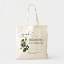 Kruidenapotheek: passionbloem | Bloem Canvas tas