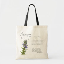 Kruidenapotheek: Rosemary | Botanische Canvas tas
