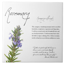 Kruidenapotheek: Rosemary | Botanische Tegel Tegeltje