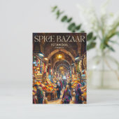Kruidenbazaar Turkije Briefkaart (Staand voorkant)