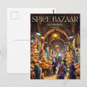 Kruidenbazaar Turkije Briefkaart (Voorkant / Achterkant)