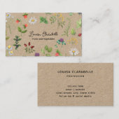 Kruidenbessen Groente Thema Visitekaartje (Voorkant / Achterkant)