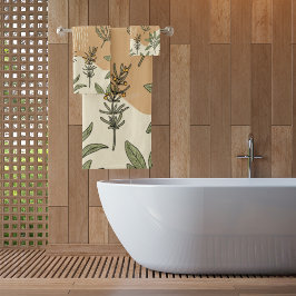 Kruidenbloemen Bad Handdoek