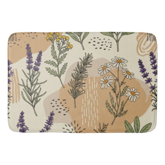 Kruidenbloemen Badmat (Voorkant)
