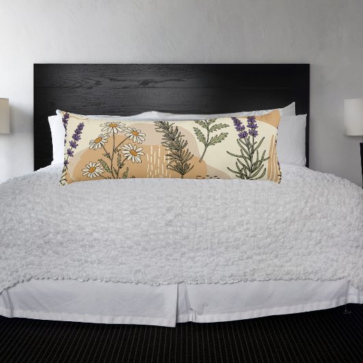 🌿 Kruidenbloemen Body Pillow Lichaamskussen