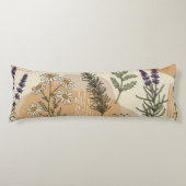 🌿 Kruidenbloemen Body Pillow Lichaamskussen (Voorkant)