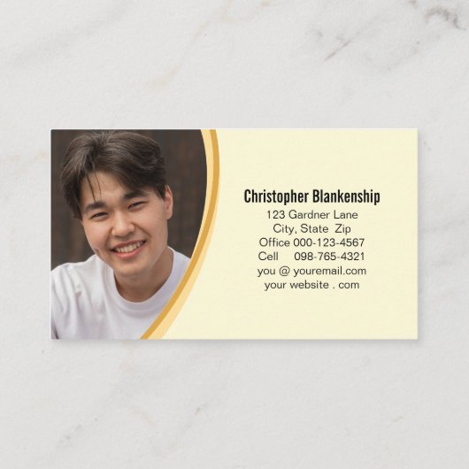  kruidenbloemen Gardener Aangepaste foto Visitekaartje (Achterkant)