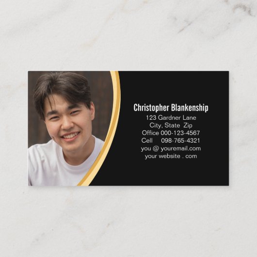 kruidenbloemen Gardener Aangepaste foto Visitekaartje (Achterkant)