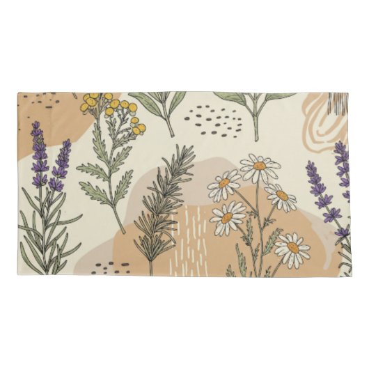 Kruidenbloemen Kussensloop (Achterkant)