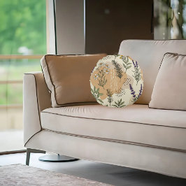 Kruidenbloemen Rond Kussen