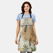 Kruidenbloemen  schort (Gedragen)