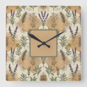 Kruidenbloemen Vierkante Klok (Voorkant)