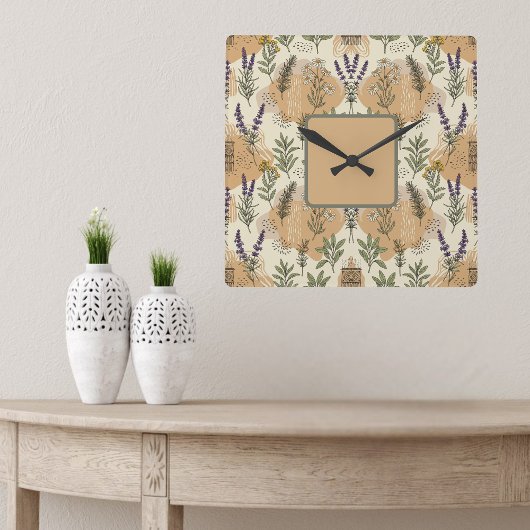 Kruidenbloemen Vierkante Klok