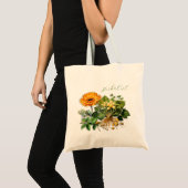 Kruidenbloemist Kruiden Calendula Design Canvas ta Tote Bag (Voorkant (product))