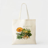 Kruidenbloemist Kruiden Calendula Design Canvas ta Tote Bag (Voorkant)