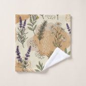 Kruidenbloesems bad handdoek (Wasdoekje)