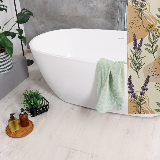 Kruidenbloesems Douchegordijn